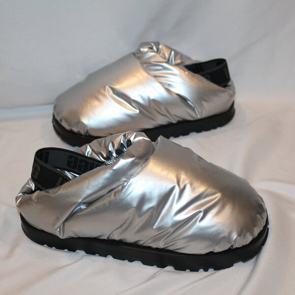 UGG Silver and Black Women's Slippers - Picture 3 of 6